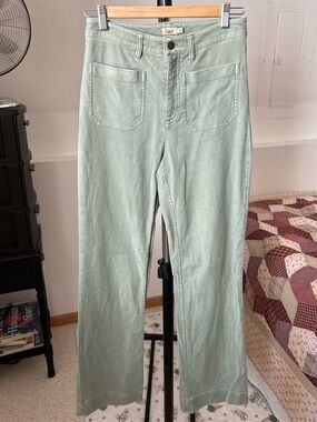 Faherty Stretch Terry Patch Pocket Wide Leg Pants 26